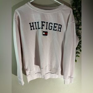 TOMMY HILFIGER baby pink crewneck large